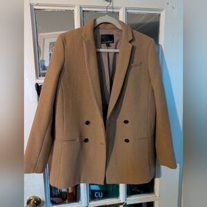 Petite Banana Republic Tan Coat Jacket Blazer